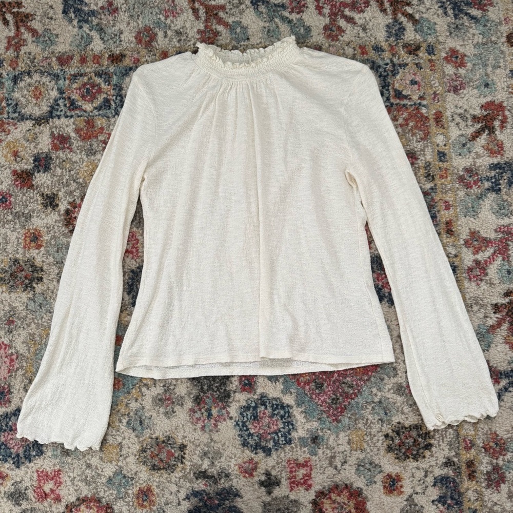 Madewell Texture + Thread cotton blouse S